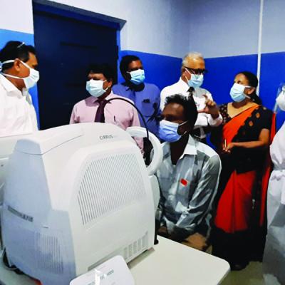 Instalation of Optical Coherence Tomography (OCT) Machine at the Colombo National Eye Hospital 