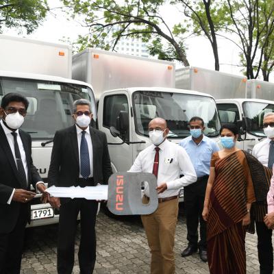Distribution of 09 Covered Trucks for Regional Medical Supplies Division in the 9 Districts